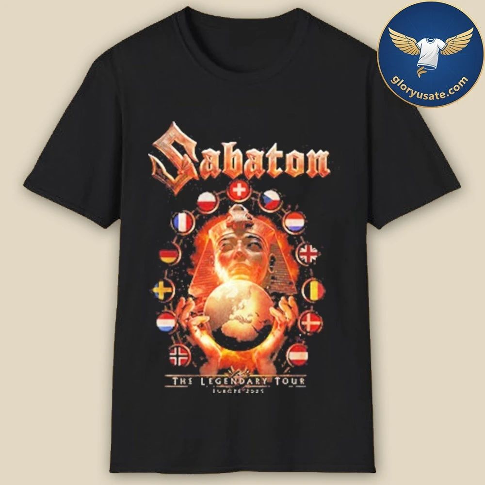 Sabaton Flags of Europe 2025 Tour T-Shirt