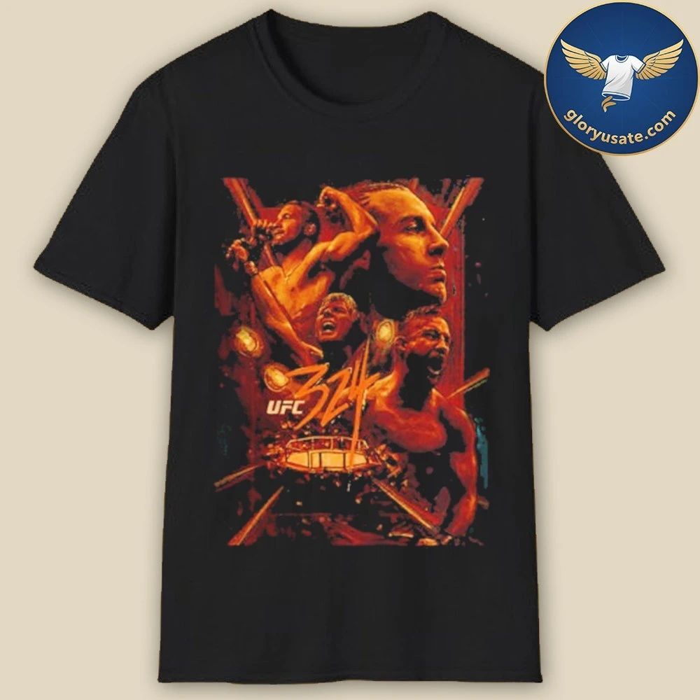 UFC 324 Justin Gaethje Vs Paddy Pimblett On January 24 2026 Art Series T-Shirt