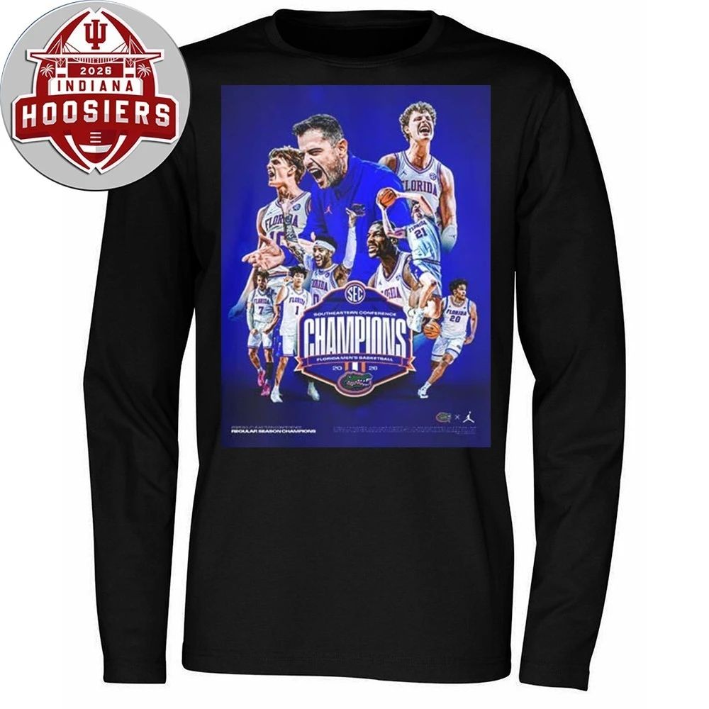 Florida Gators Men’s Basketball Is A Southeastern Conference Champions 2026 SEC T-Shirt