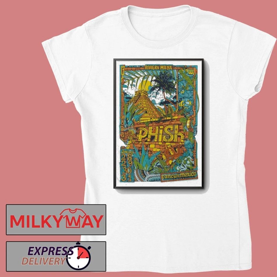 Phish Riviera Maya Mexico Jan 28-31 2026 Poster shirt