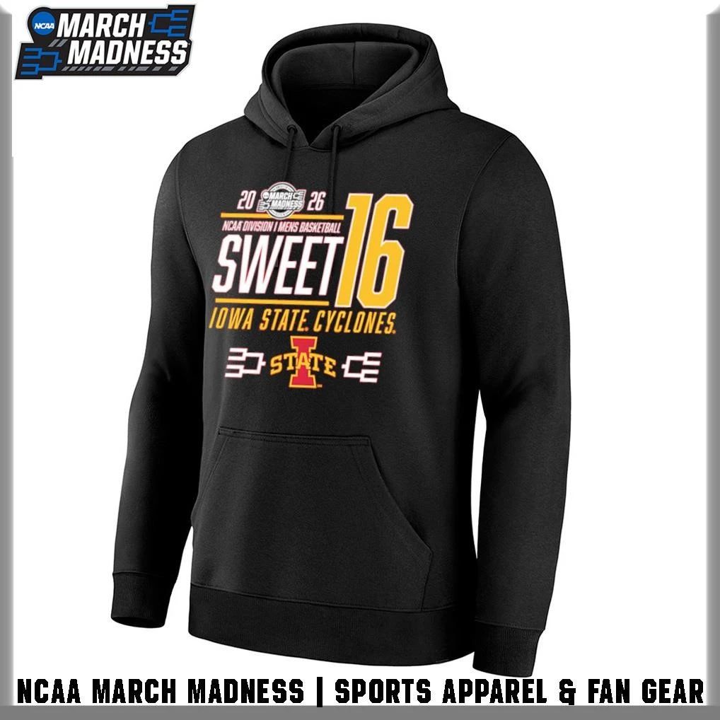 Iowa State Cyclones 2026 NCAA March Madness Sweet 16 Bound Net T-Shirt