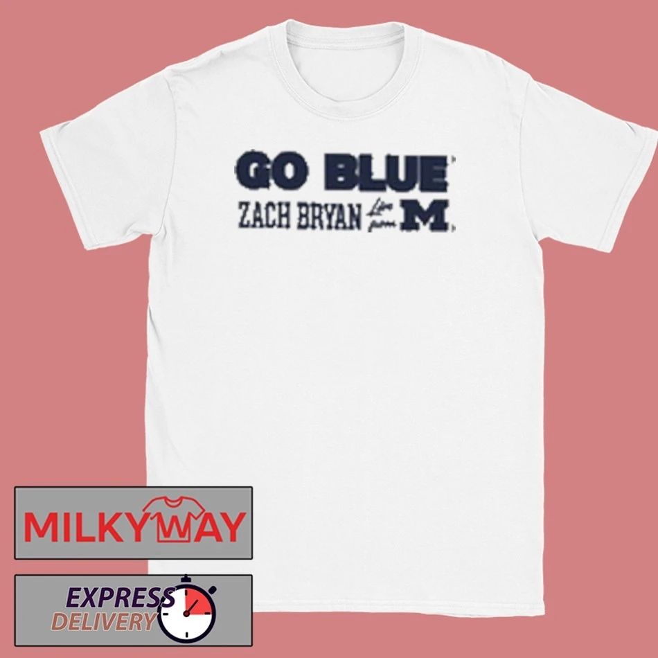 Go Blue Zach Bryan Live at Michigan 2025 shirt