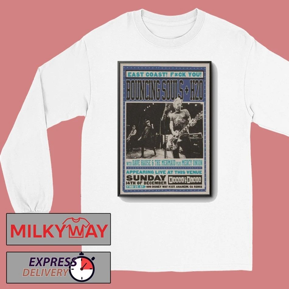 The Bouncing Souls Dec 14 2025 Anaheim CA Poster shirt