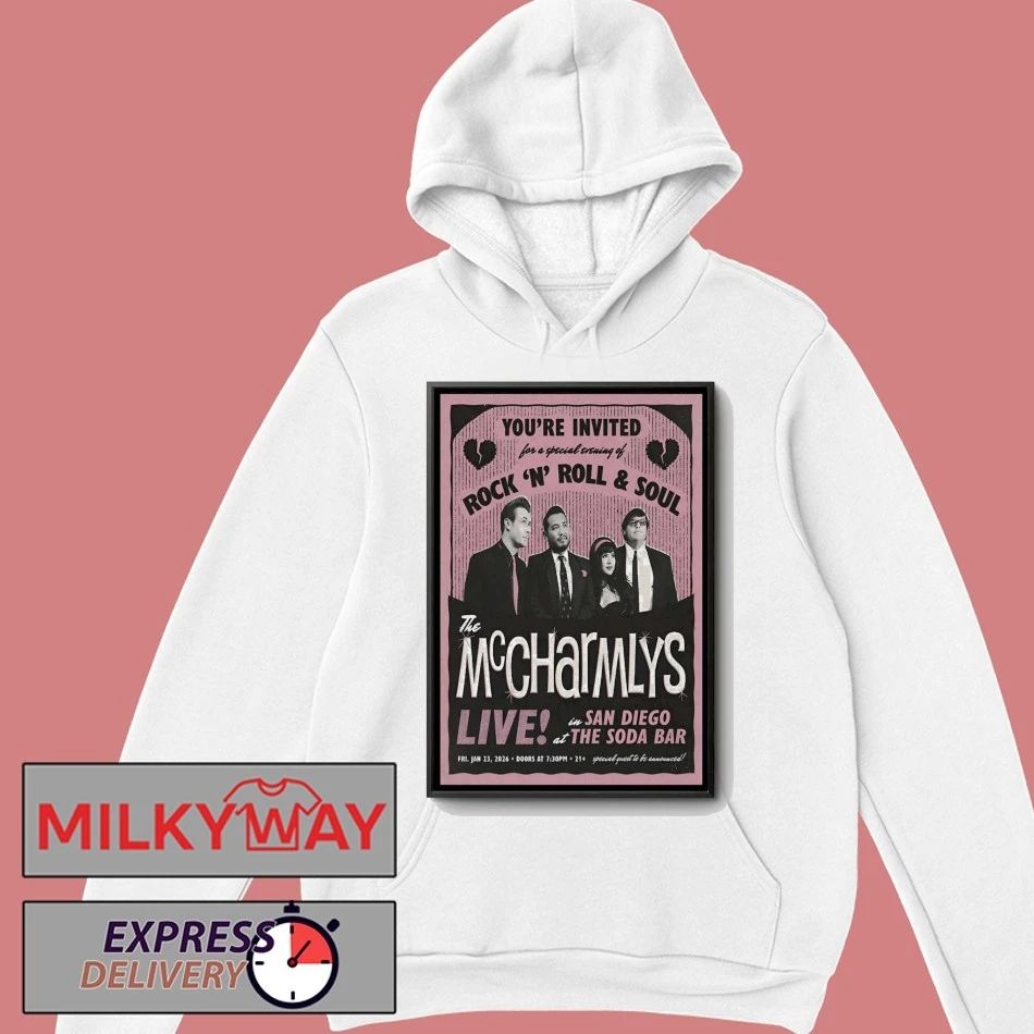 The McCharmlys 1.23.2026 San Diego CA Poster shirt