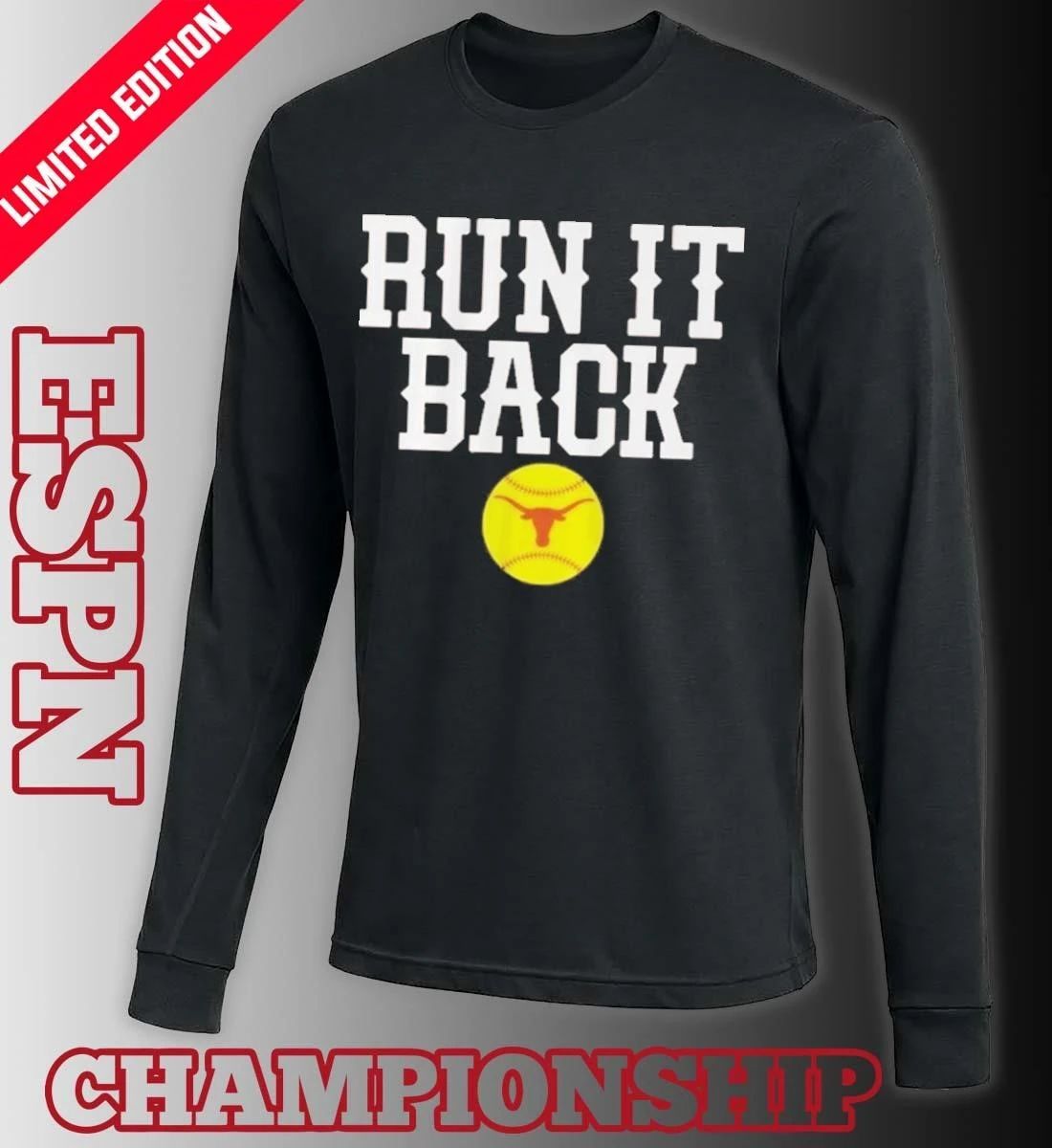 Texas Longhorns Run It Back Softball Shirt