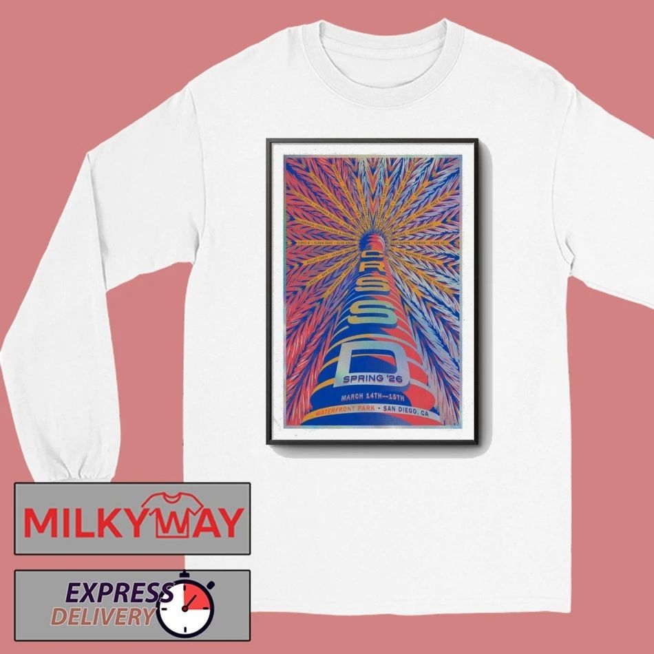CRSSD Fest Spring Tour 2026 In San Diego, CA Poster shirt
