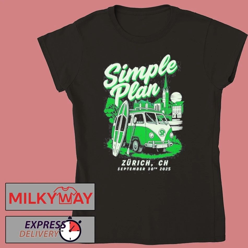SIMPLE PLAN SEP 30 2025 ZURICH CH SHIRT