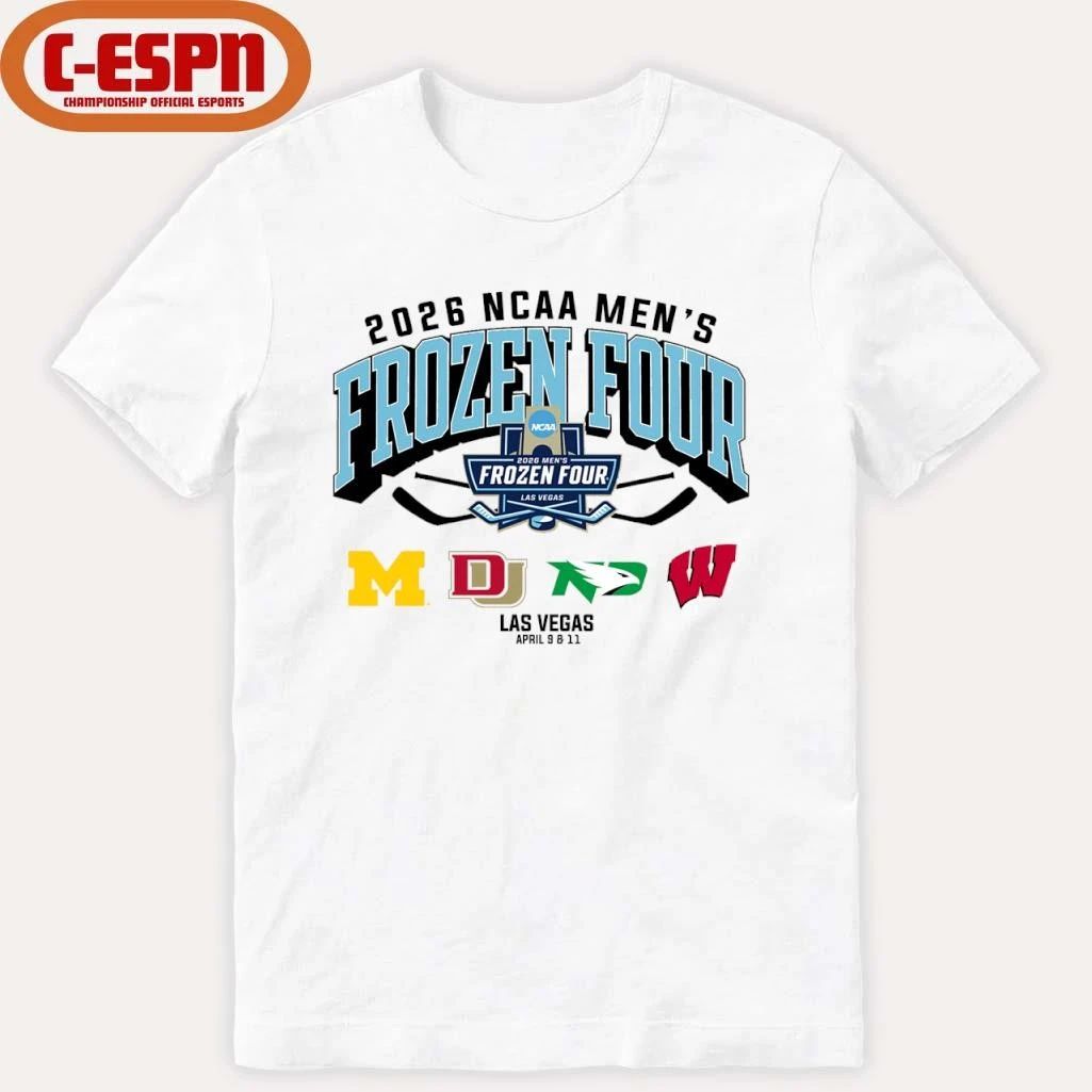4 Teams 2026 NCAA Men’s Hockey Frozen Four Shirt