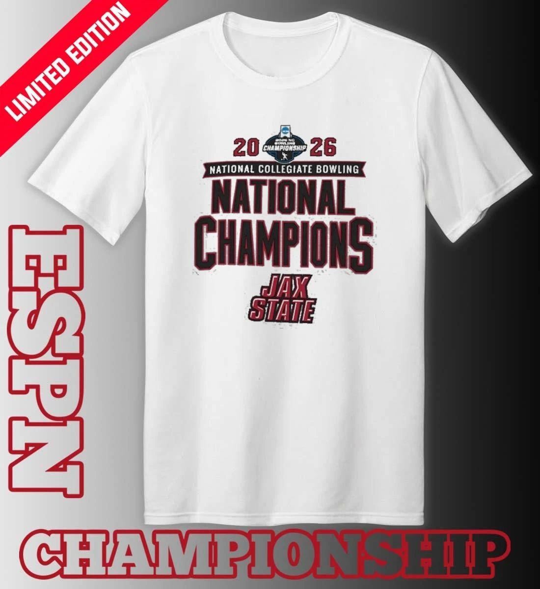 Jacksonville State Gamecocks 2026 NCAA Bowling National Champions T-Shirt