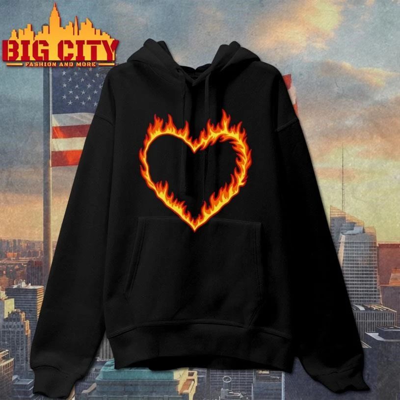 High Potential Morgan Croft Ring Of Fire Heart Shirt