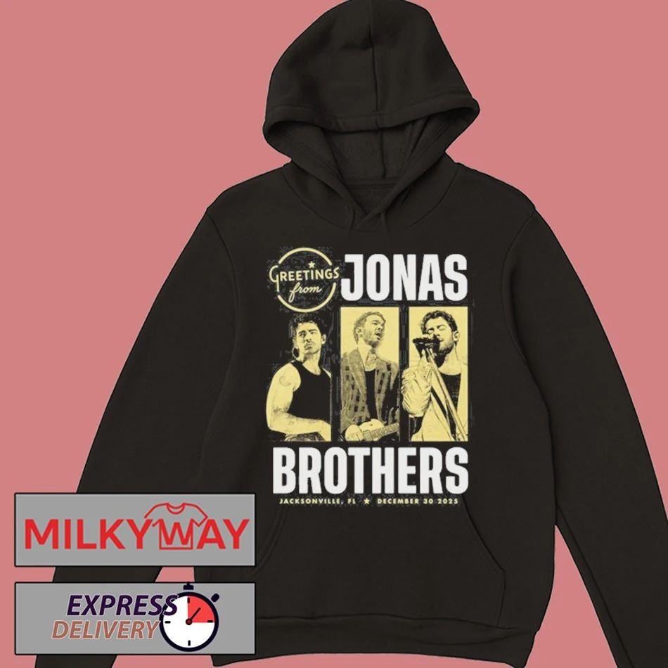 Jonas Brothers Black Tee Dec 30 2025 Jacksonville shirt