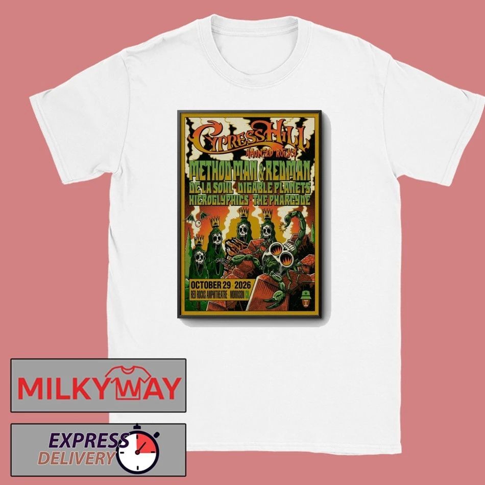 Cypress Hill At Red Rocks Amphitheatre On Oct 29 2026 Poster shirt