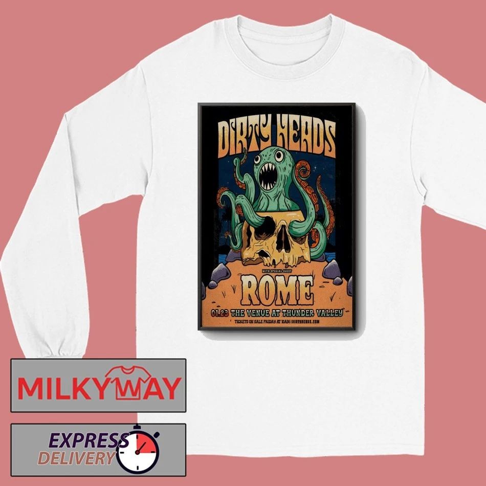 Dirty Heads Jan 23 2026 Venue at Thunder Valley Casino Resort Show Poster shirt