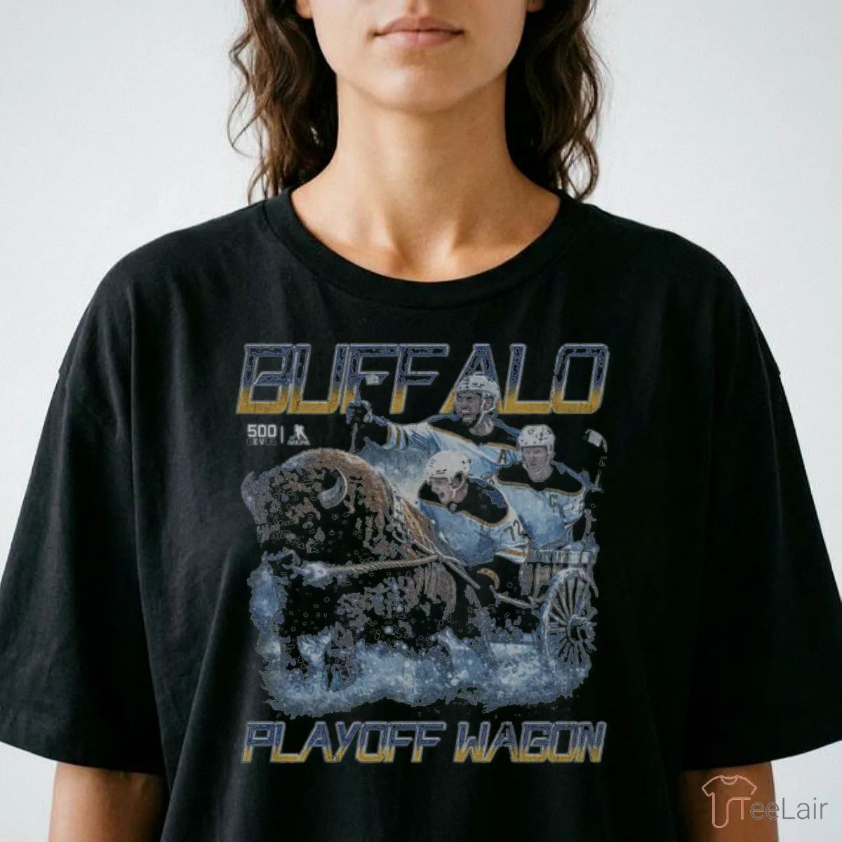Buffalo Hockey 2026 Playoff Wagon WHT T-Shirt