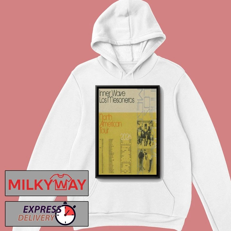Inner Wave And Los Mesoneros North American 2026 Shows Poster shirt