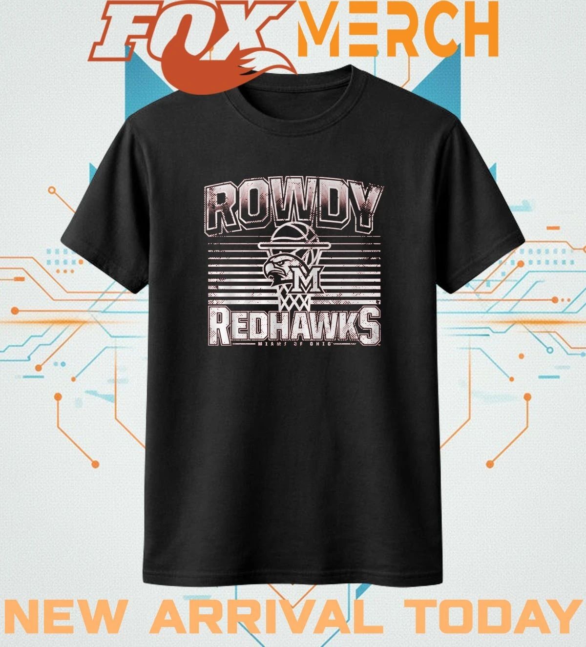 Miami OH Basketball Rowdy RedHawks t-shirt