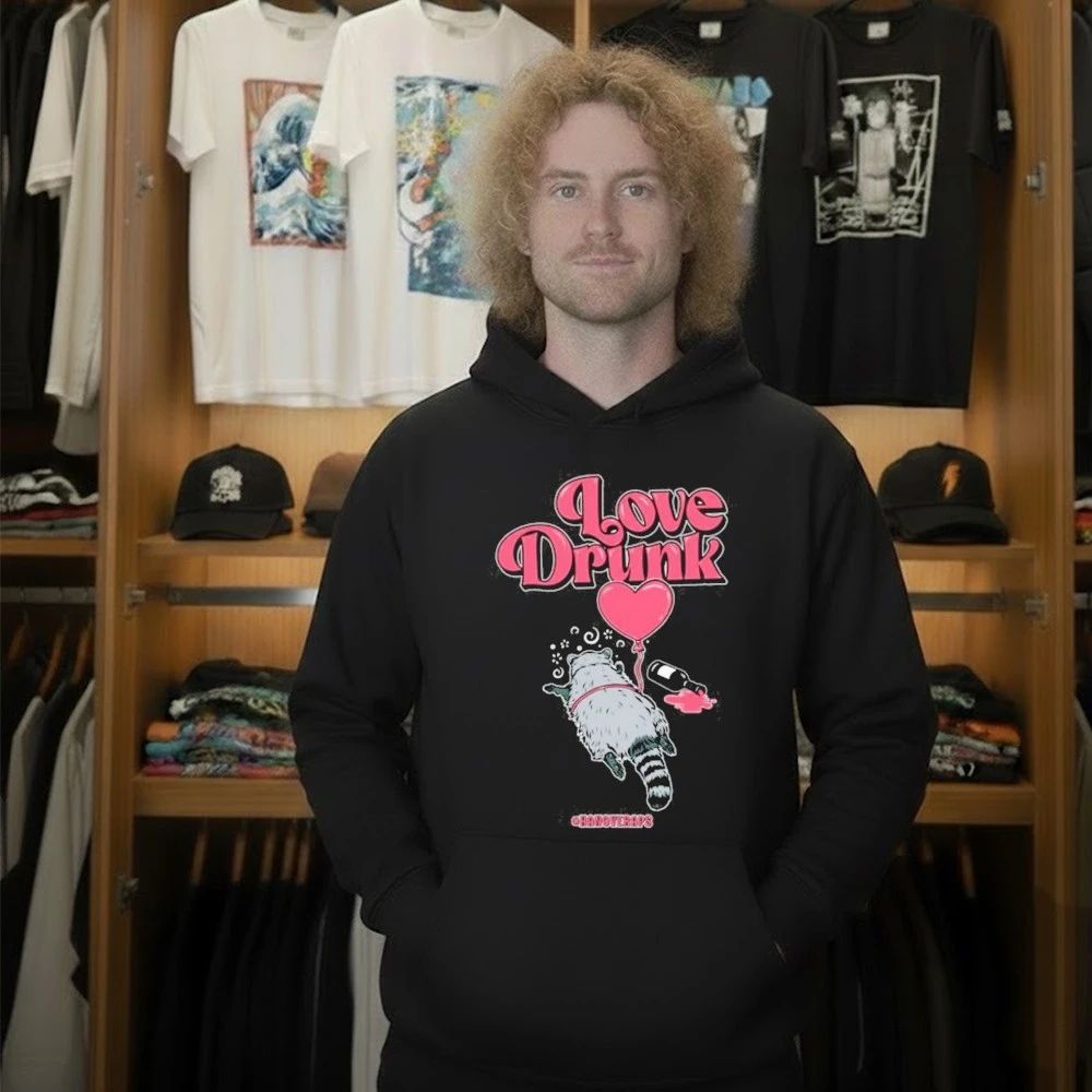 Bonfire Store Love Drunk Raccoon Shirt