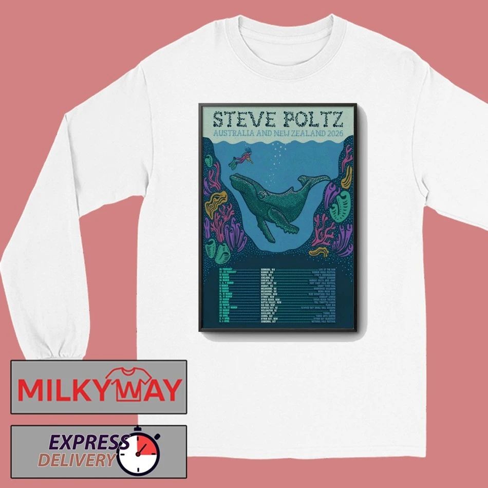 Steve Poltz Australia And New Zealand 2026 Tour Poster shirt