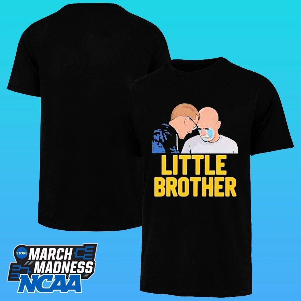Michigan Wolverines Vs Uconn Huskies Dusty May And Dan Hurley Little Brother Crying Shirt