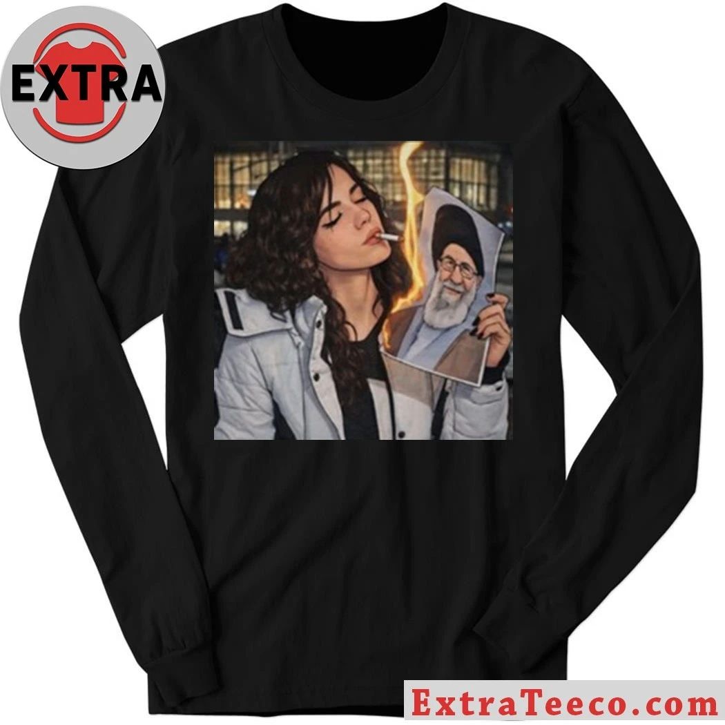 Khamenei In Ashes Cigarette Of Rebellion Iran Revolution Shirt