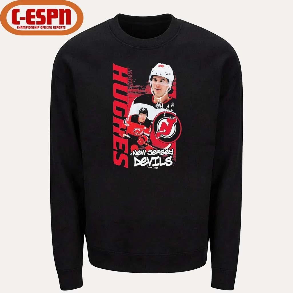 Jack Hughes New Jersey Devils Vintage Playmaker T-Shirt