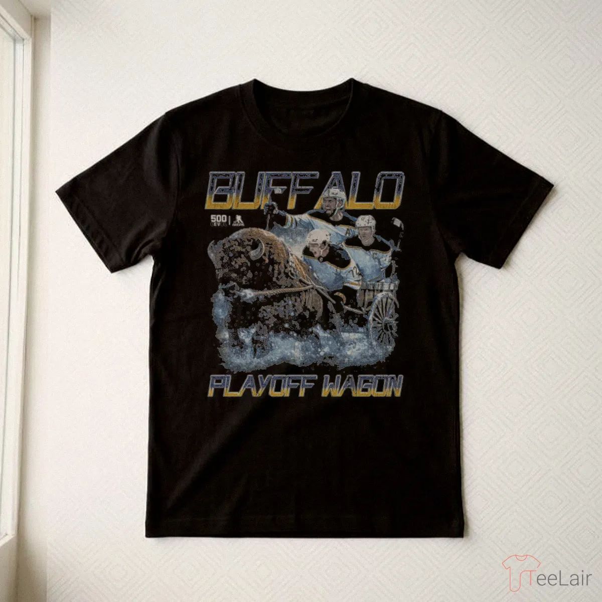Buffalo Hockey 2026 Playoff Wagon WHT T-Shirt