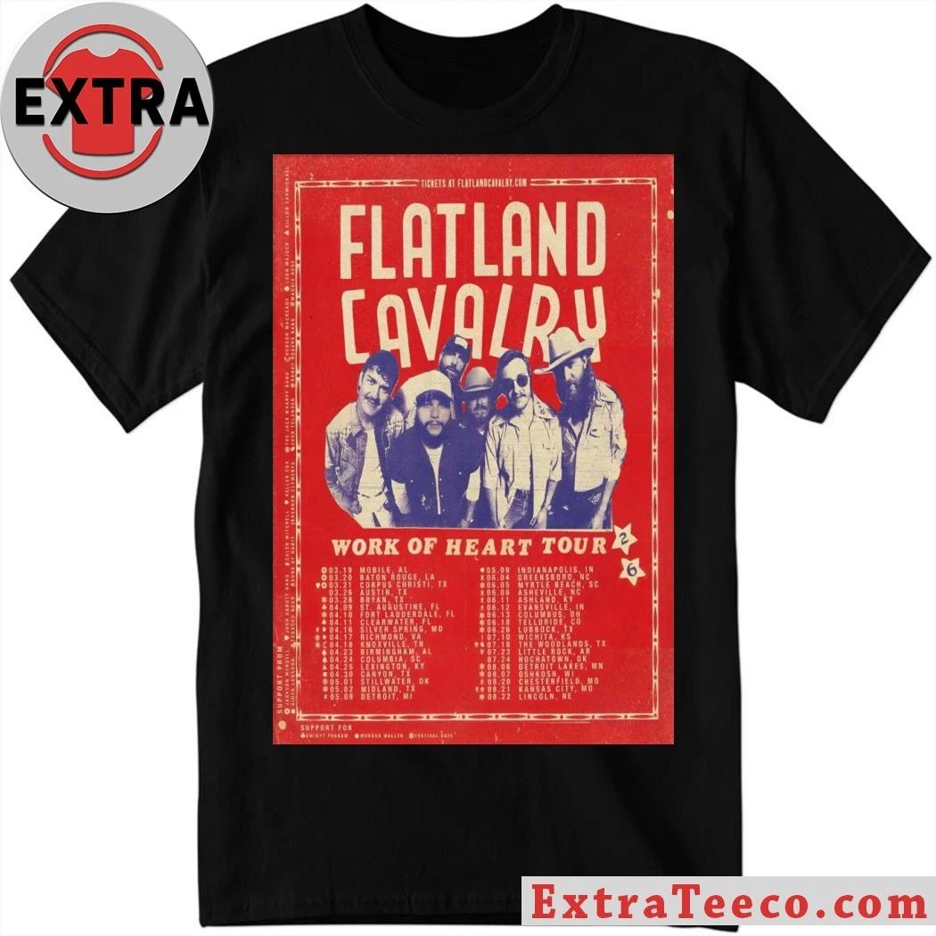 Flatland Cavalry Work Of Heart Tour 26 Poster Shirt