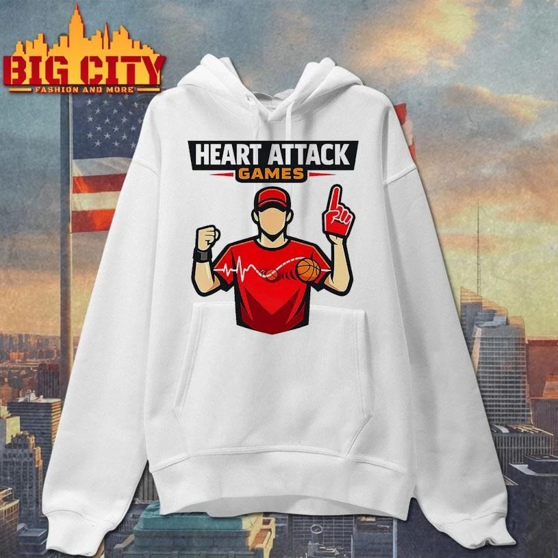Close Basketball Games Are Bad For My Heart Basketball Graphic Shirt