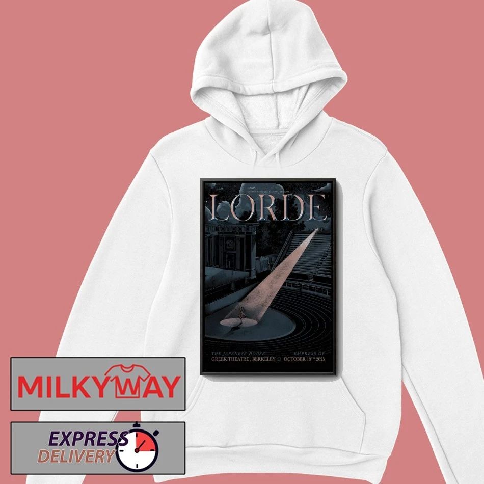 Lorde In Berkeley CA On Oct 19 2025 Tour Poster shirt