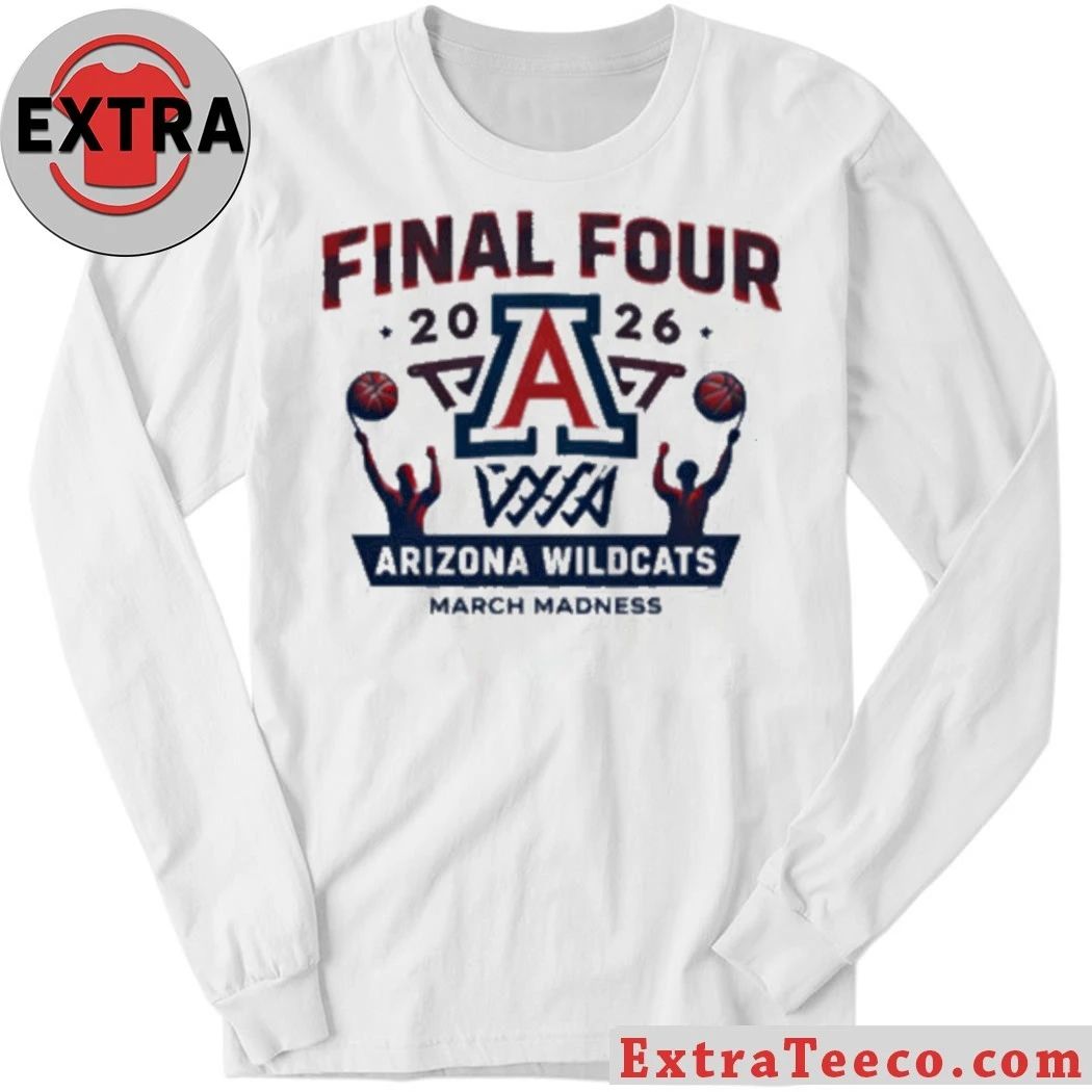 Original Arizona Wildcats Final Four 2026 Basketball Logo T-Shirt – Top-Rated Gift for College Basketball Lovers