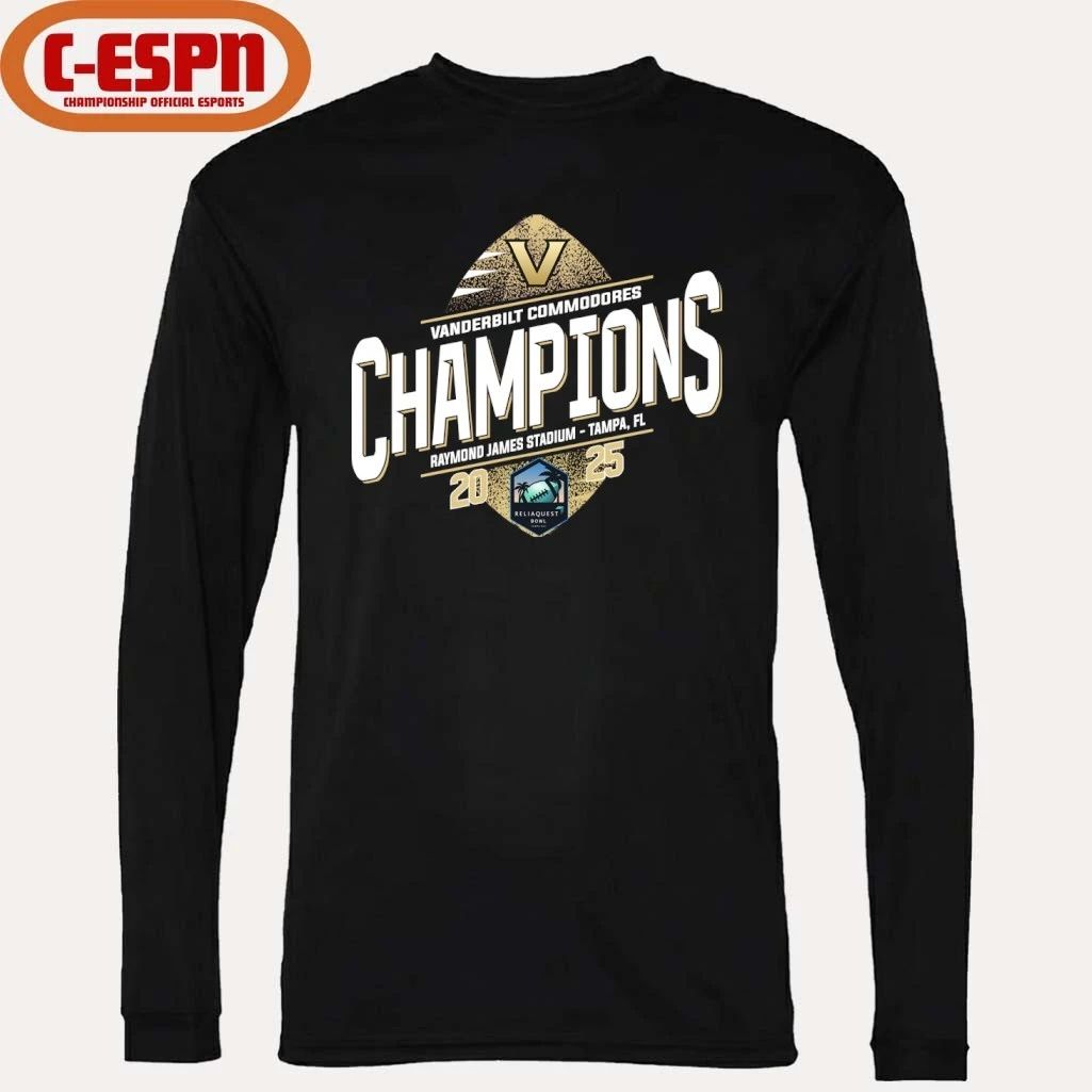 Vanderbilt Commodores Reliaquest Bowl Champions T-Shirt