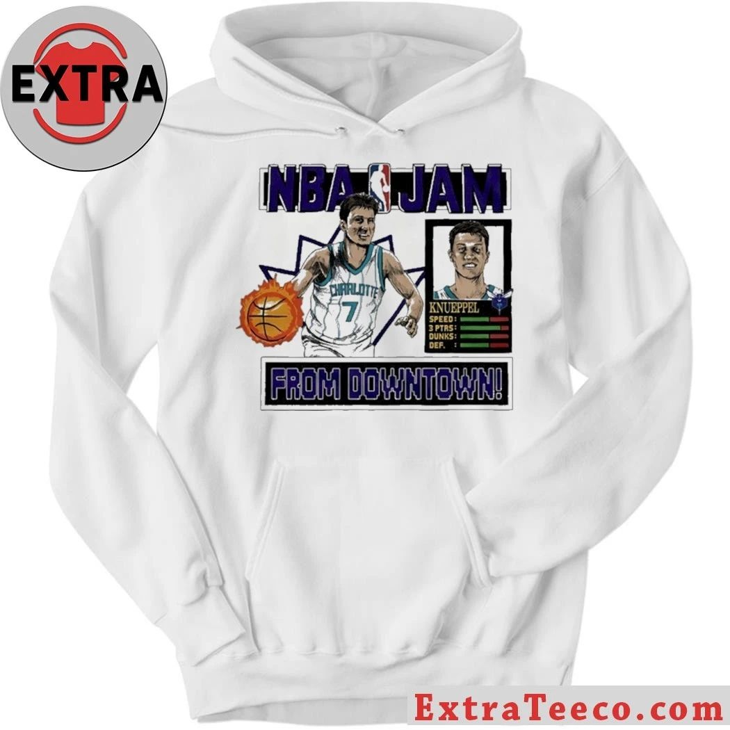 Original NBA JAM Charlotte Hornets Kon Knueppel NBA Jam Shirt