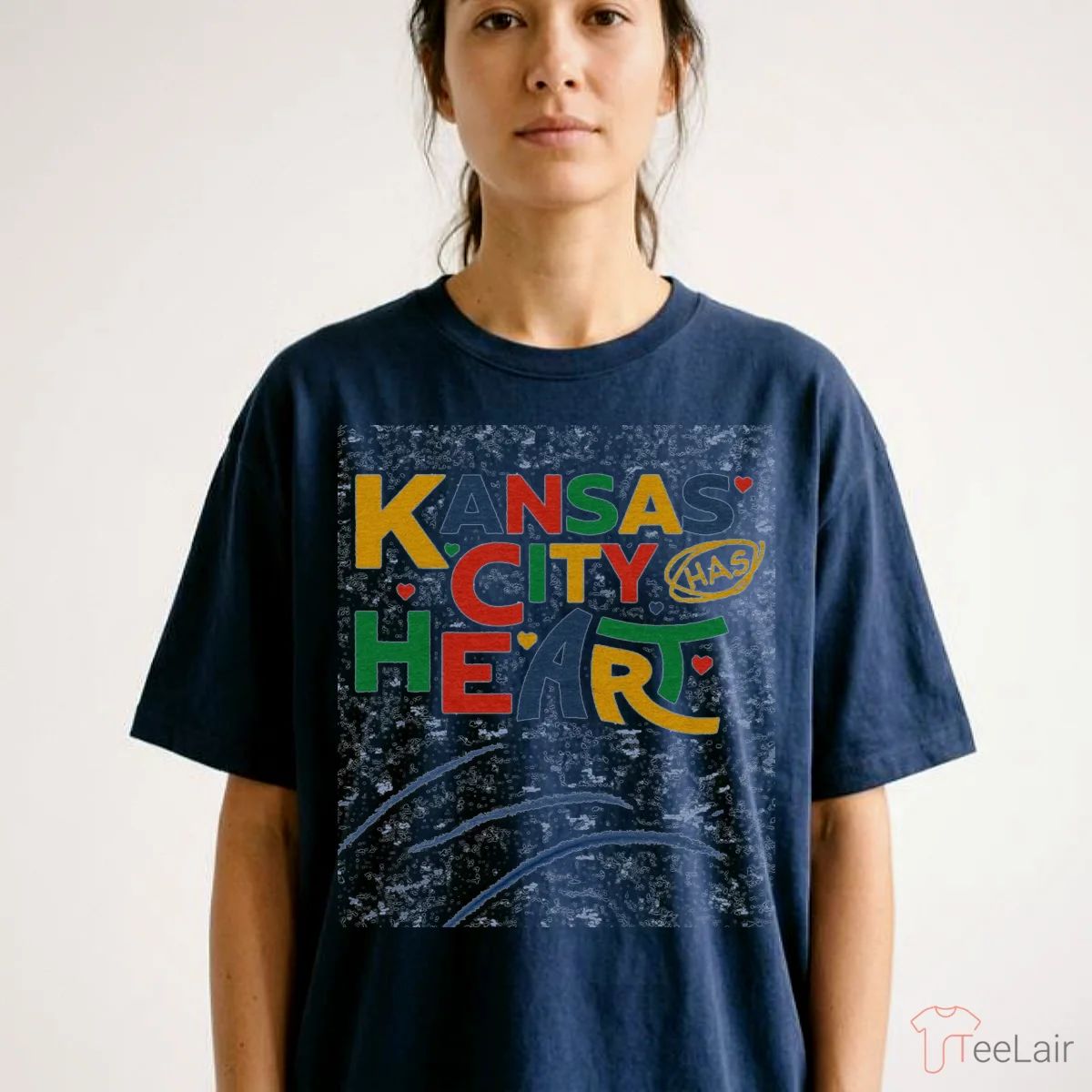 Kansas City Has Heart 2026 Vintage Blue T-Shirt