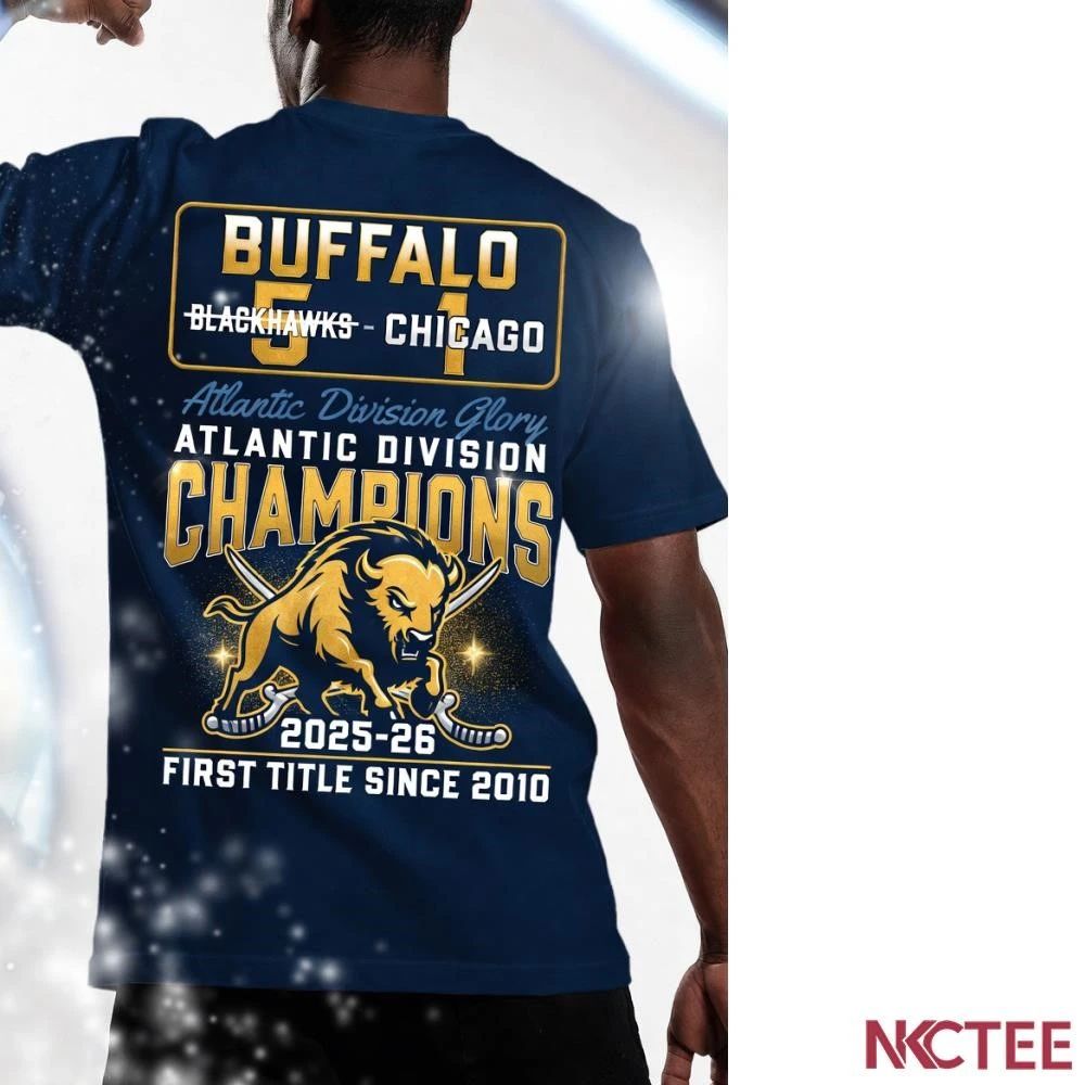 Buffalo Sabres, Atlantic Division Champions, 2025-26, First Title Since 2010 shirt