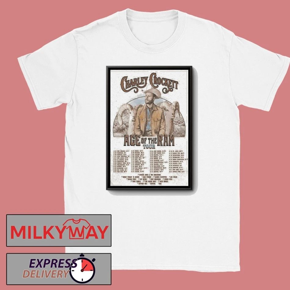 Charley Crockett 2026 Tour Age Of The Ram Poster shirt