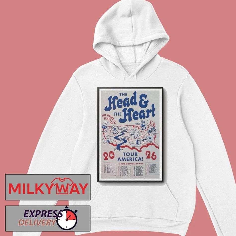 LIMITED 2026 The Head And The Heart Poster America Tour shirt