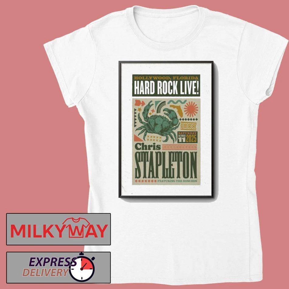 Chris Stapleton Hollywood Tour On Oct 11 2025 Poster shirt