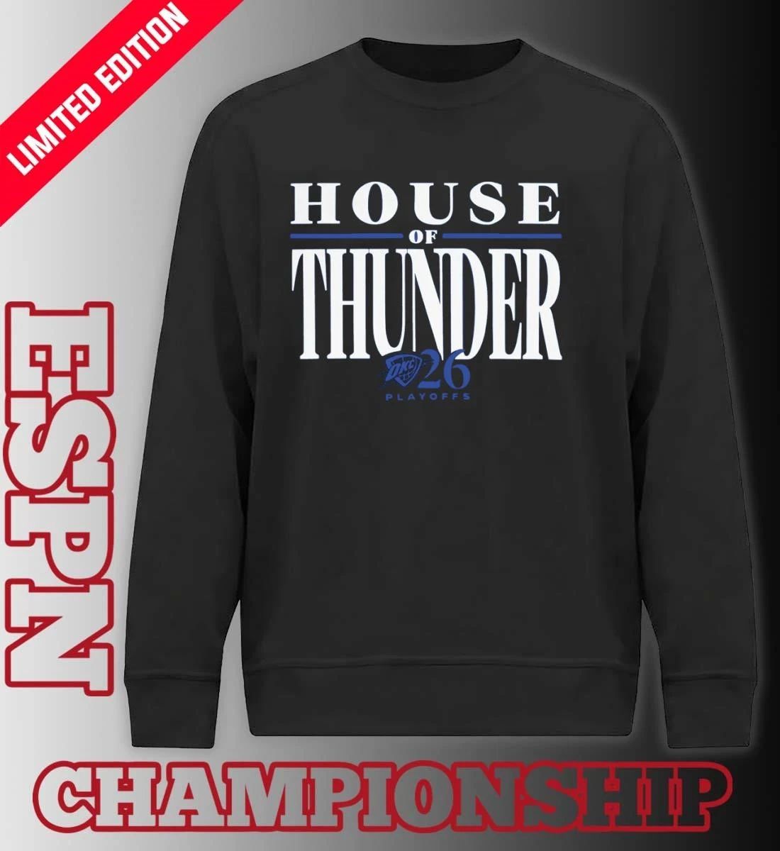 Oklahoma City Thunder House Of Thunder 2026 NBA Playoff Game 1 Shirt