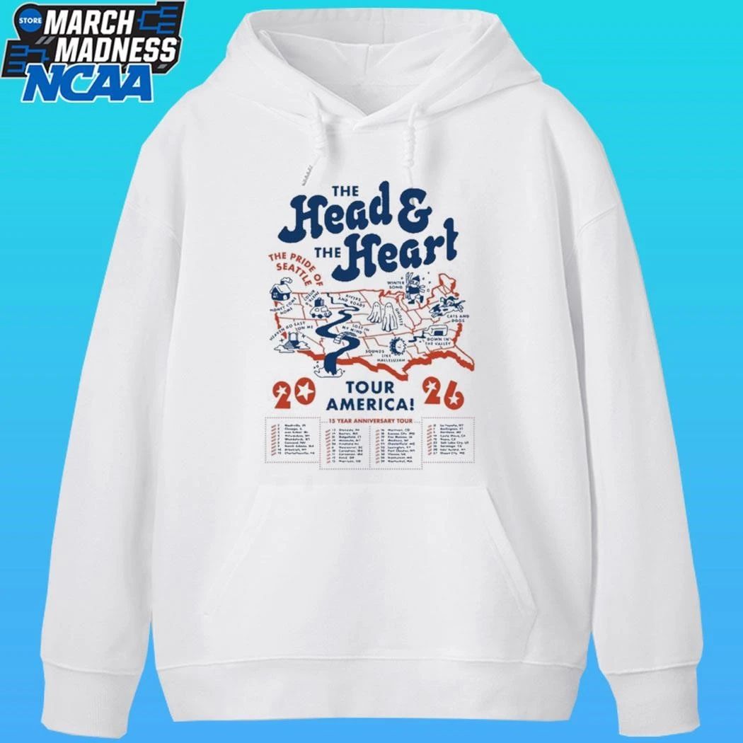 The Head And The Heart Map Tour 2026 Shirt