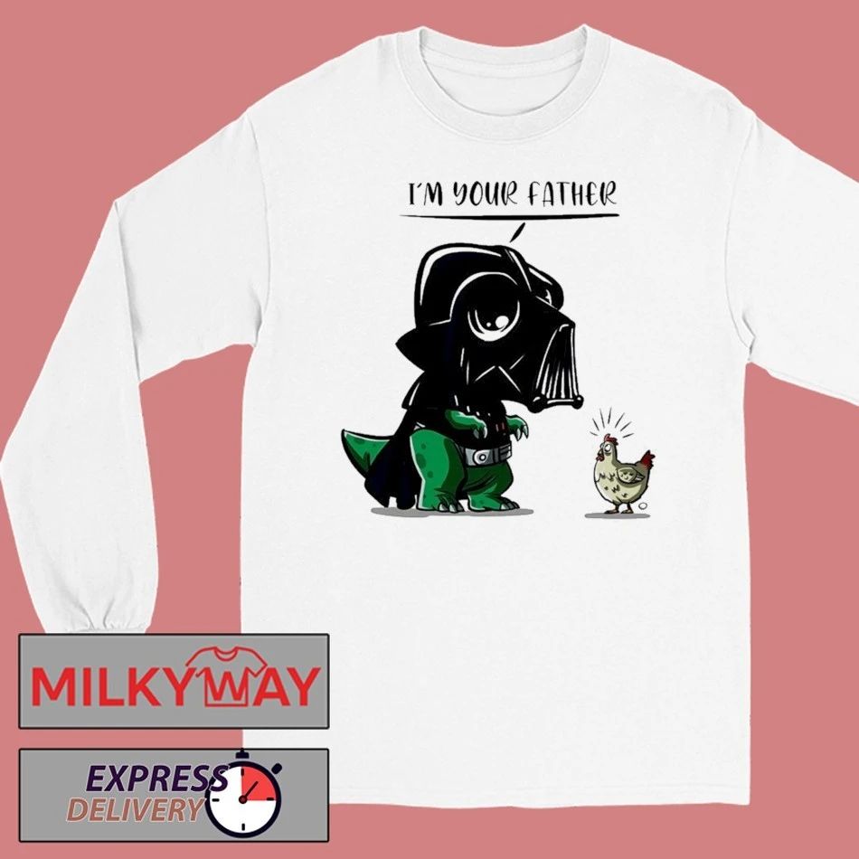 T Rex With A Darth Vader Helmet Im Your Father Shirt