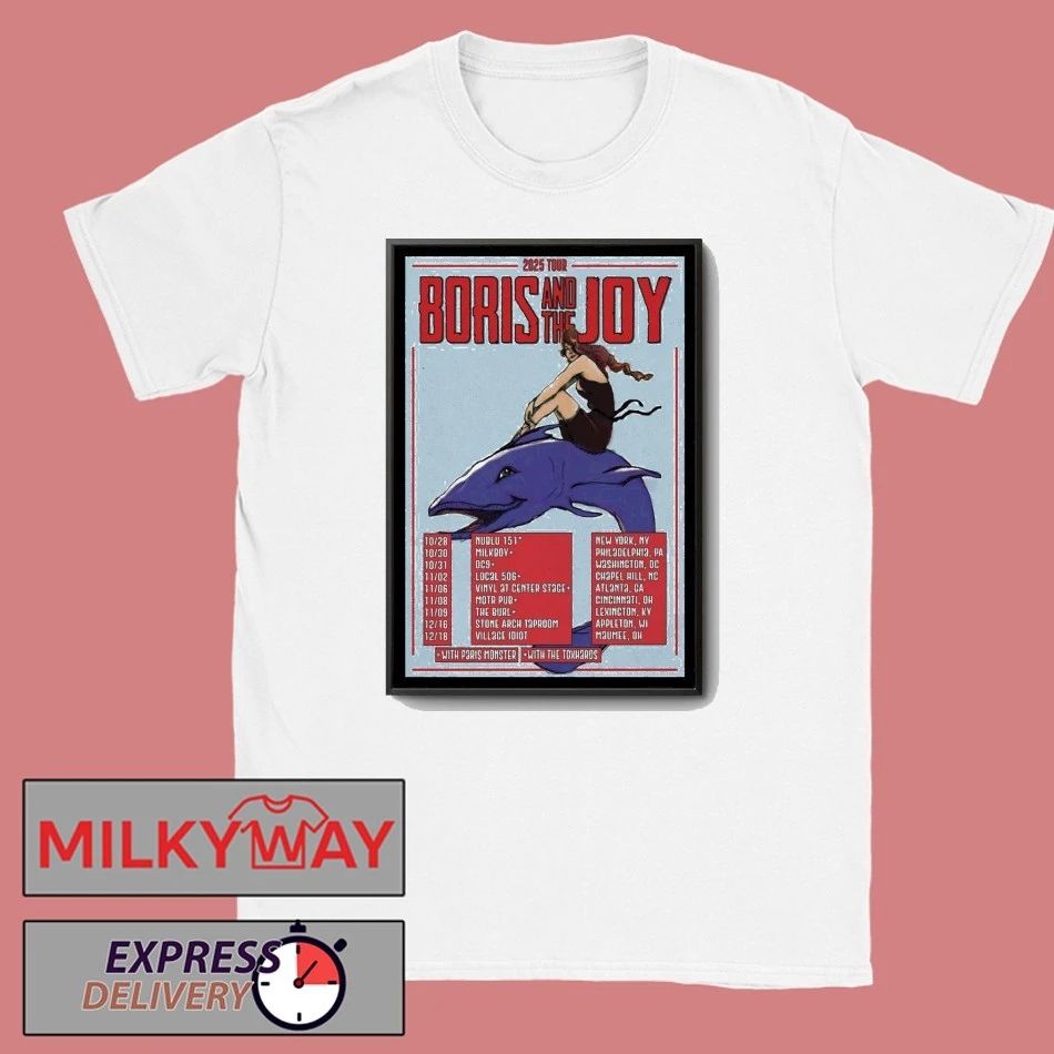 Boris And The Joy 2025 Tour Poster shirt