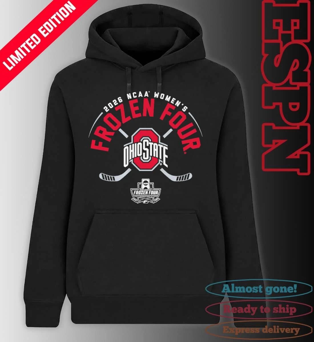 Ohio State Women’s Ice Hockey 2026 Frozen Four T-Shirt