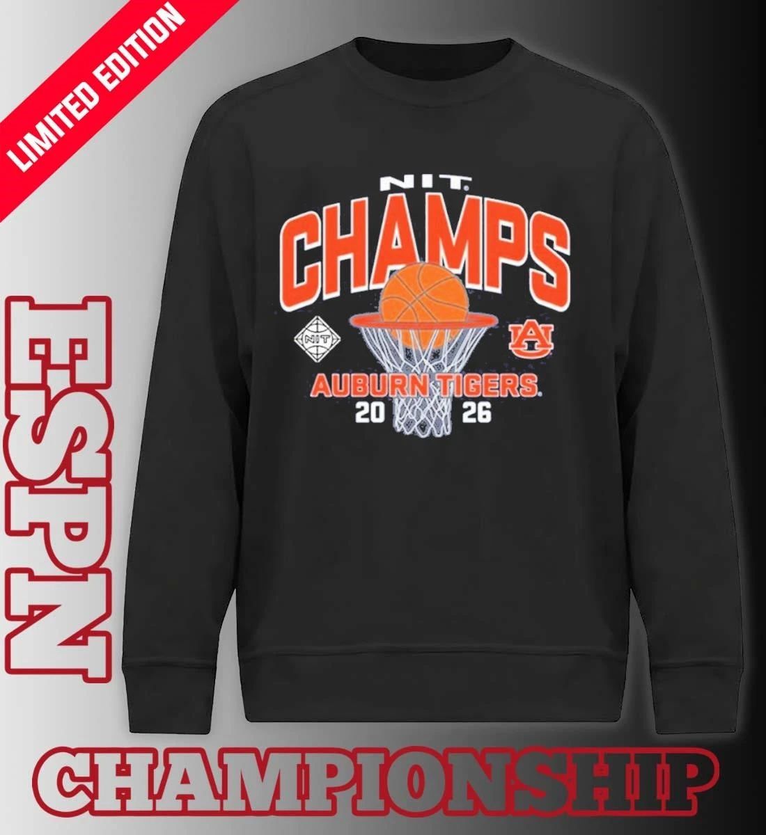 Auburn Tigers 2026 Men’s Basketball NIT Champions Shirt