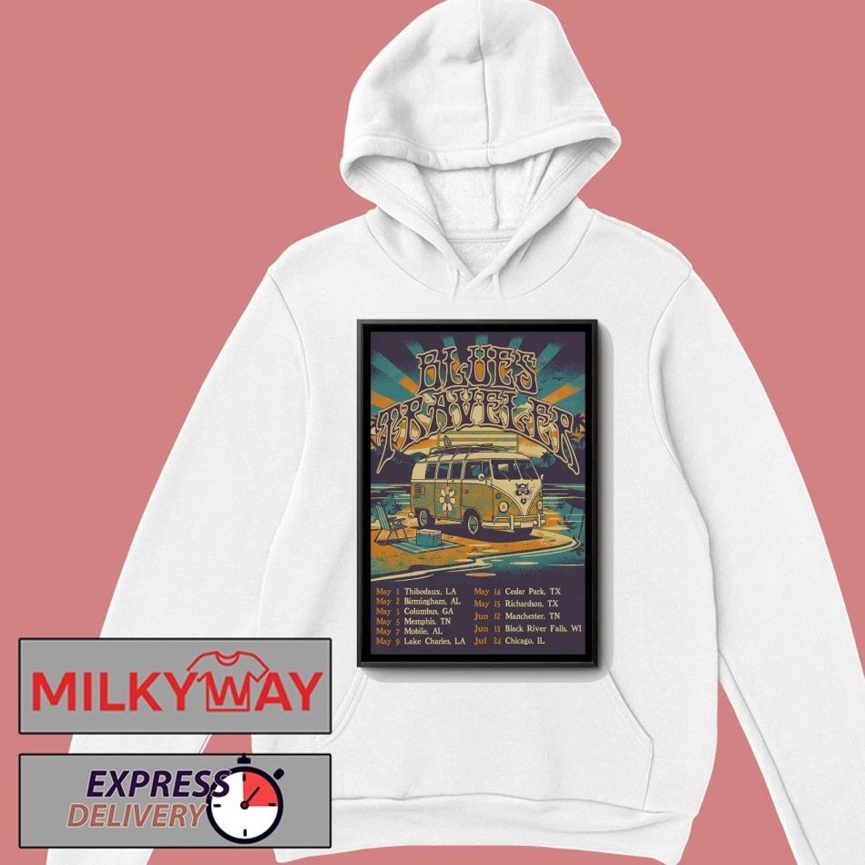 Blues Traveler Summer Tour 2026 Poster shirt