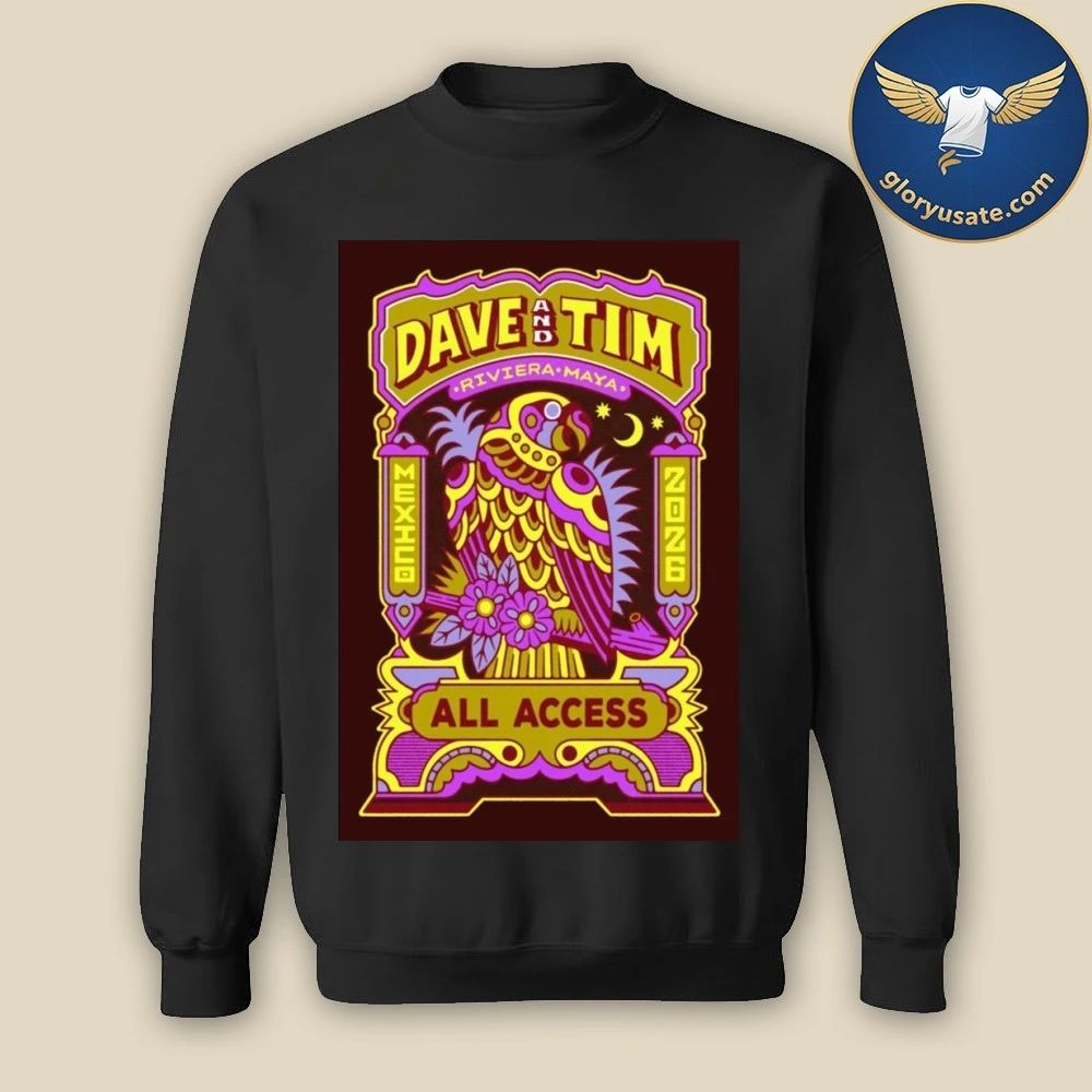 Dave & Tim Riviera Maya Tour 2026 Mexico Poster Shirt