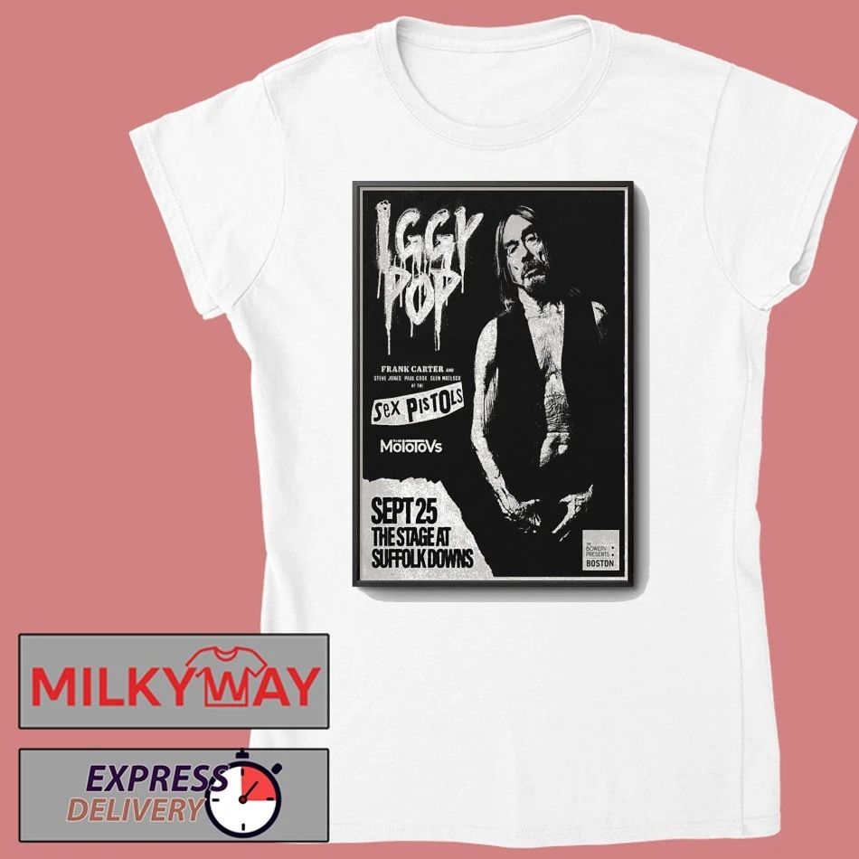 Iggy Pop Boston MA Sept 25 2025 Poster shirt
