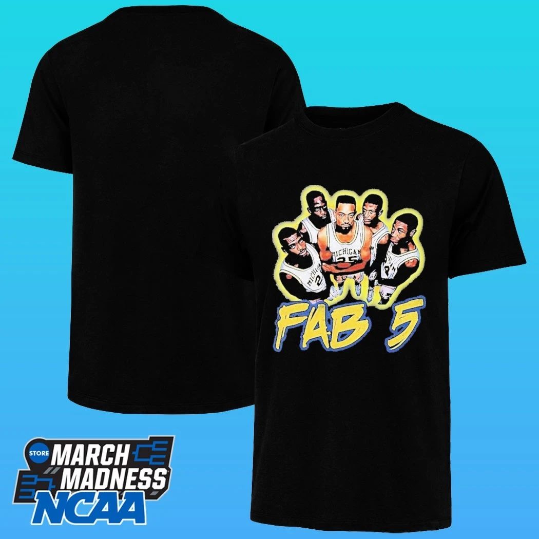Michigan Basketball Fab 5 Shirt