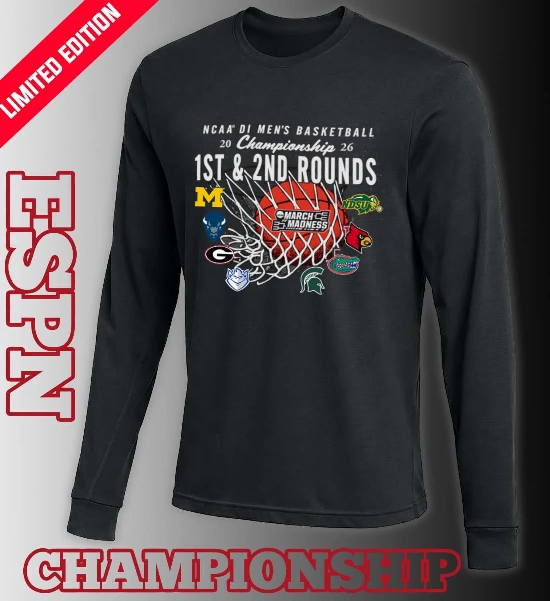2026 NCAA DI Men’s Basketball 1st, 2nd Rounds – Buffalo Shirt