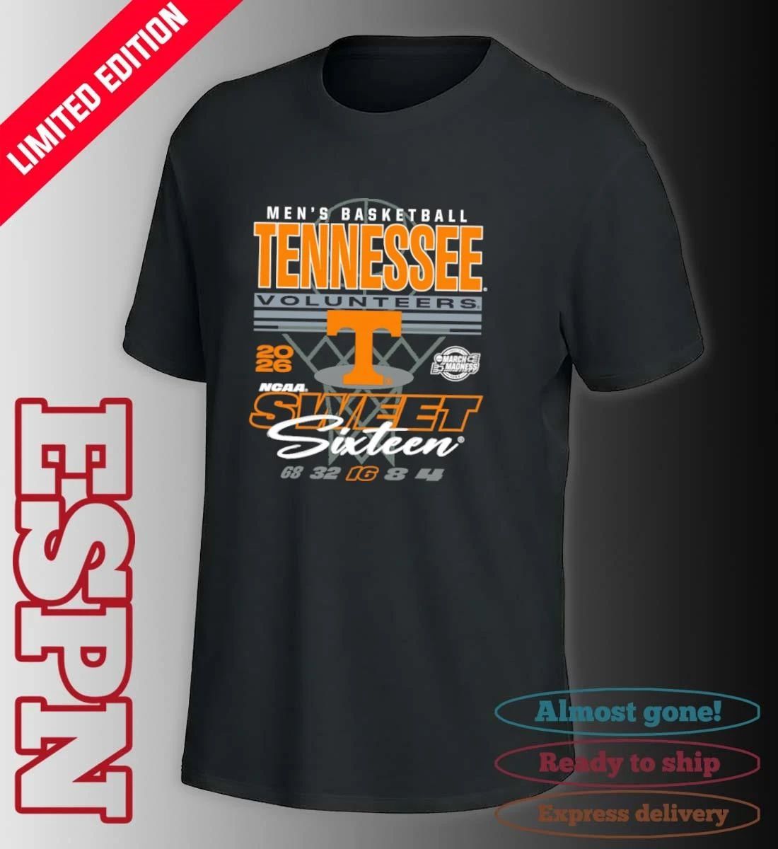 Men’s Basketball Sweet Sixteen Tennessee Volunteers Shirt