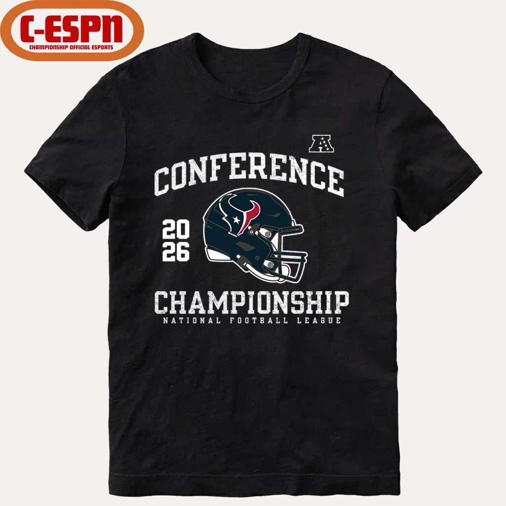 Houston Texans 2026 AFC Conference Championship Helmet T-Shirt